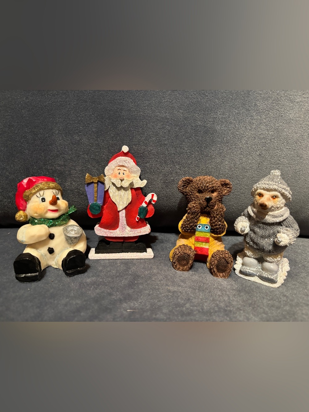 Set of 4 Vintage Figurines - Holiday Decor